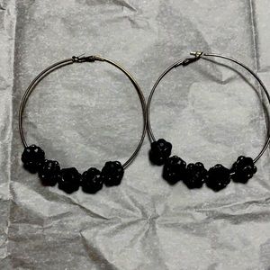 Large hoop earrings
